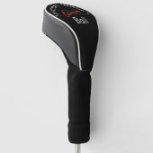 Grappige Slecht Golfspeler Onder Par Typografie Aa Golfheadcover (Schuin)