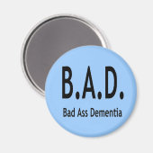 Grappige slechte dementie vergeetachtige typografi magneet (Voorkant / Achterkant)