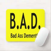 Grappige slechte dementie vergeetachtige typografi muismat (Met muis)