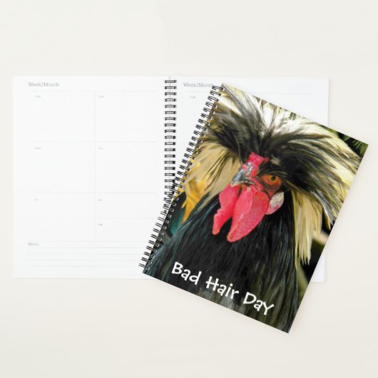 Grappige Slechte Haardag Kip Meme Planner (Display)