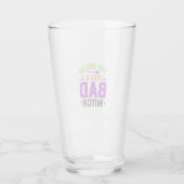 Grappige Slechte Heks Halloween Citaat Vector Desi Glas (Achterkant)