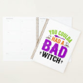Grappige Slechte Heks Halloween Citaat Vector Desi Planner (Display)