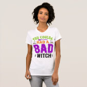 Grappige Slechte Heks Halloween Citaat Vector Desi T-shirt (Voorkant volledig)