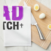 Grappige Slechte Heks Halloween Citaat Vector Desi Theedoek (Quarter Fold)
