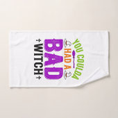 Grappige Slechte Heks Halloween Citaat Vector Ontw Handdoek (Handdoek)