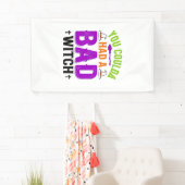 Grappige Slechte Heks Halloween Citaat Vector Ontw Spandoek (Insitu)
