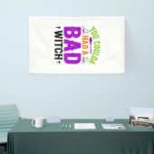 Grappige Slechte Heks Halloween Citaat Vector Ontw Spandoek (Beurs)