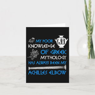 Grappige slechte kennis Griekse mythologie Achille Kaart