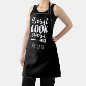 Grappige slechtste kok ooit Chef en Cook Quote Schort (Insitu)