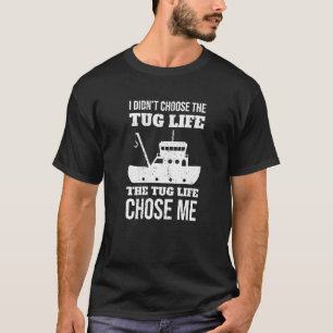 Grappige sleepboot bemannings schip kapitein varen t-shirt