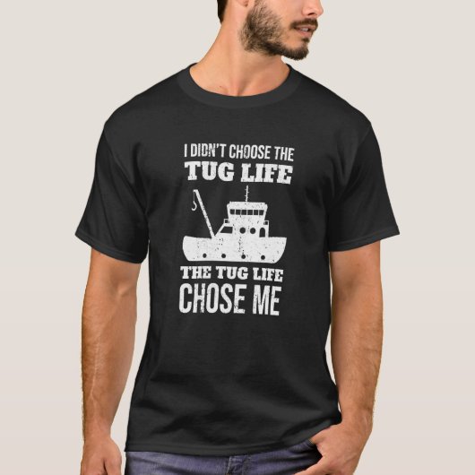 Grappige sleepboot bemannings schip kapitein varen t-shirt (Voorkant)