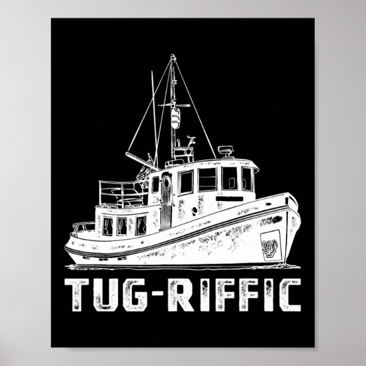 Grappige sleepboot sleepboot Pun  Poster (Voorkant)