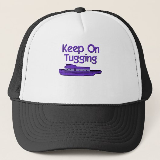 grappige sleepboot trucker pet (Voorkant)