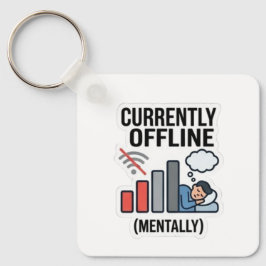 Grappige sleutelhanger | Digitale detox humor