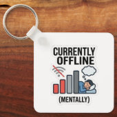 Grappige sleutelhanger | Digitale detox humor  (Voorkant)