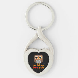 grappige sleutelhanger "OWL ALTIJD VAN JOU VERLIEZ