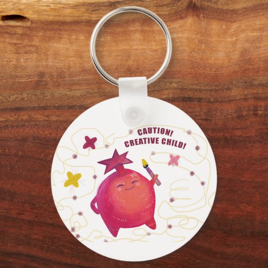 Grappige sleutelhanger voor kinderen (Achterkant)