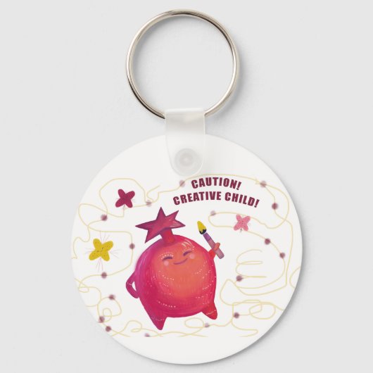 Grappige sleutelhanger voor kinderen (Achterkant)