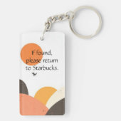 Grappige sleutelhanger voor koffieliefhebbers (achterkant)