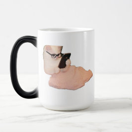 Grappige Slimme Kat Met Bril Mok - Cute Kantoor De