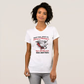 Grappige Slimme Mensen Koe Vintage Gravure T-Shirt (Voorkant volledig)
