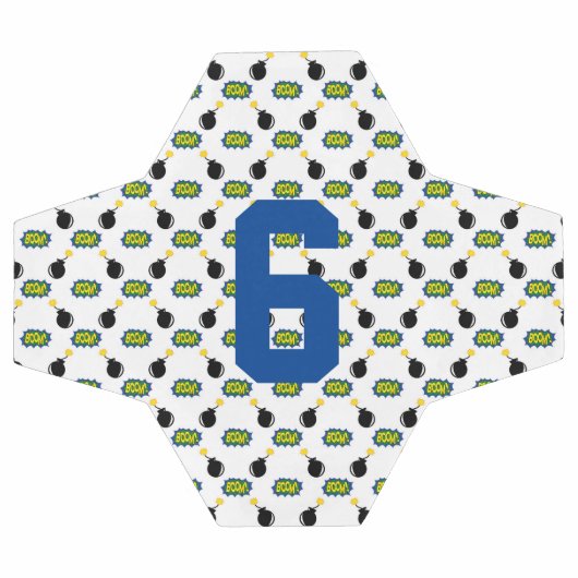 Grappige slimme superheld Boom Bomb AGE Voetbal (Enkel)