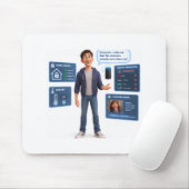Grappige Slimme Thuis Automatisering Tech Muismat (Met muis)
