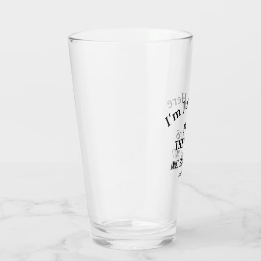 Grappige Slogan Bachelor Bachelorette Trouwfeest Glas (Rechts)