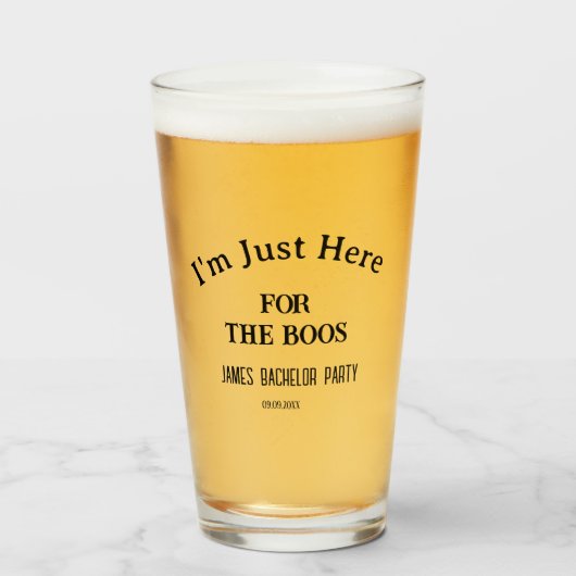 Grappige Slogan Bachelor Bachelorette Trouwfeest Glas (Voorkant gevuld)