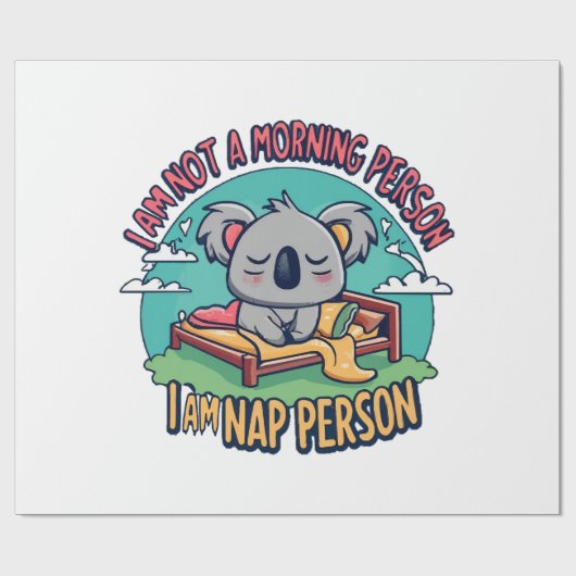 grappige slogan cadeaupapier (Vlak)
