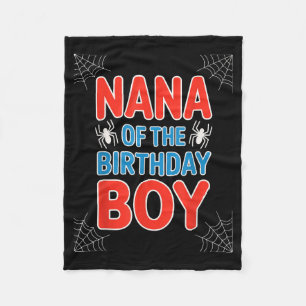 Grappige Slogan Oma Van De Verjaardagsjongen Spide Fleece Deken