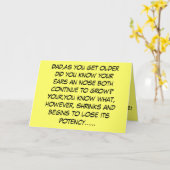 Grappige slogan Vaderdag Kaart (Gele Bloem)