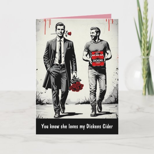 Grappige slogan Valentijnskaart Kaart (Voorkant)