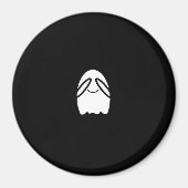 grappige slogan van peekaboo magneet (Voorkant)