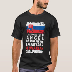 Grappige Slovakische Vriendin Slowakije Vlag T-shirt