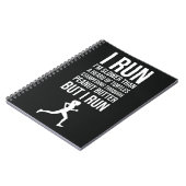 Grappige Slow Runner geschenken Running Team Humor Notitieboek (Linkerzijde)