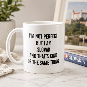 Grappige Slowaakse trots Ik ben niet perfect, maar Koffiemok