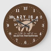 grappige sloze woordkunst Grote klok (Voorkant)