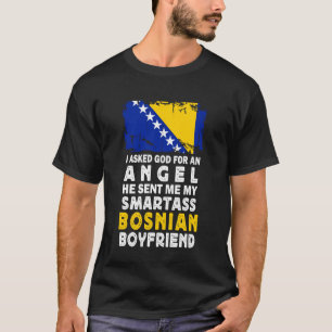 Grappige Smartass Bosnische Vriend Bosnië Vlag T-shirt