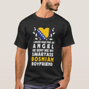Grappige Smartass Bosnische Vriend Bosnië Vlag T-shirt