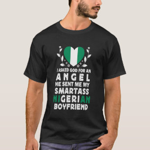Grappige Smartass Nigeria Vriend Nigeria Vlag T-shirt