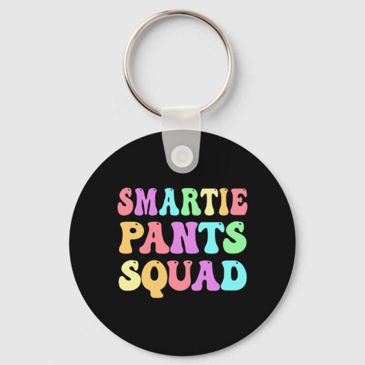Grappige Smartie Pants Squad S Technologie Afstude Sleutelhanger (Voorkant)