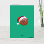 Grappige smashende Kerstman Kerstmis Kaart (Achterkant)