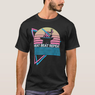 Grappige Smederij Smeden Smederij Retro Warmte T-shirt