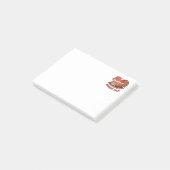 Grappige Smeltende Rode Panda Uitgebrand Sticker | Post-it® Notes (Schuin)