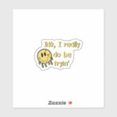 Grappige Smeltende Smiley Face Sticker (Vel)