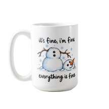 Grappige Smeltende Sneeuwman Winter Humor