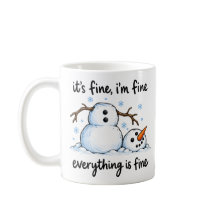 Grappige Smeltende Sneeuwman Winter Humor