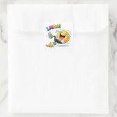 Grappige Smiley Vallende Lach Cartoon Sticker (Tas)