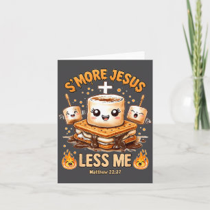 Grappige Smore Jezus Minder Ik Christelijk Geloof  Kaart